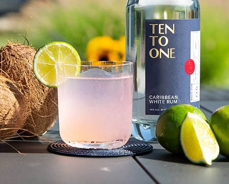 Ten To One White Rum Caribeño Cocktail